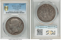 Victoria Crown 1845 XF40 PCGS, KM741, S-3882. Slate gray toned, small rim bump at top of reverse noted for accuracy. 

HID09801242017

© 2020 Heri...