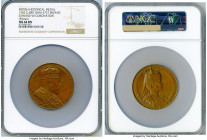 Edward VII bronze "Coronation" Medal 1902 MS64 Brown NGC, Royal mint, Eimer-1871, BHM-3737. 55mm. Official mint medal. EDWARD VII CROWNED 9 AUGUST 190...