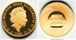 Elizabeth II gold Proof "James Bond 007" 500 Pounds (5 oz) 2020, KM-Unl. 50mm. 156.01gm. Mintage: 58. Rim ding on reverse at 1 o'clock. 

HID0980124...