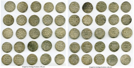 Seljuqs of Rum 25-Piece Lot of Uncertified Dirhams XF, Includes (14) Kayka'us II (1st Reign, AH 643-647 / AD 1245-1249) Dirhams (square on each side) ...