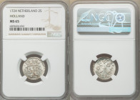 Holland. Provincial 2 Stuivers 1724 MS65 NGC, KM48. Taupe-gray and silver toned. 

HID09801242017

© 2020 Heritage Auctions | All Rights Reserved