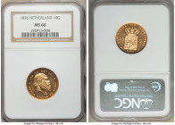 Willem III gold 10 Gulden 1876 MS66 NGC, Utrecht mint, KM106. Shimmering semi Prooflike luster. AGW 0.1947 oz. 

HID09801242017

© 2020 Heritage A...