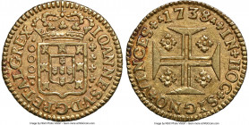 João V gold 1000 Reis 1738 AU55 NGC, Lisbon mint, KM182.

HID09801242017

© 2020 Heritage Auctions | All Rights Reserved