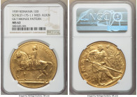 Carol II gilt-bronze Medallic Pattern "Galbenul Mare" 12 Ducat 1939 MS62 NGC, Bucharest mint, Stamb-175-1.1 Medal Alignment.

HID09801242017

© 20...