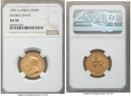 Republic gold "Double Shaft" Pond 1892 AU58 NGC, Berlin mint, KM10.1. Double-shaft variety. 

HID09801242017

© 2020 Heritage Auctions | All Right...