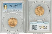 Republic gold 5 Pesos 1930-(a) MS64 PCGS, Paris mint, KM27. AGW 0.2501 oz. 

HID09801242017

© 2020 Heritage Auctions | All Rights Reserved