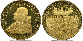 John XXIII gold Proof "Second Vatican Council" Medal 1962-Dated PR67 Ultra Cameo NGC, KM-Unl. 26mm. 10.48gm (weight of 3 ducat). By P. Giampaoli. 

...