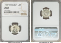 Republic 1/2 Bolivar 1935-(p) MS65 NGC, Philadelphia mint, KM-Y21.

HID09801242017

© 2020 Heritage Auctions | All Rights Reserved