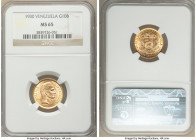 Republic gold 10 Bolivares 1930-(p) MS65 NGC, Philadelphia mint, KM-Y31. AGW 0.0933 oz. 

HID09801242017

© 2020 Heritage Auctions | All Rights Re...