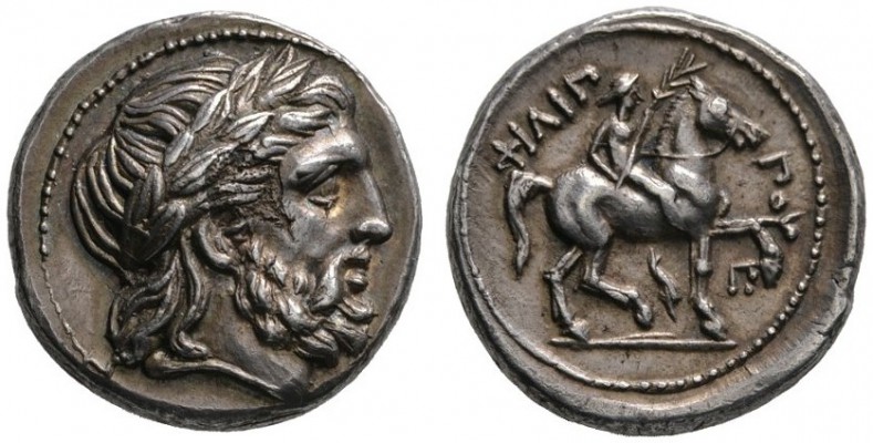 Makedonia. Könige von Makedonien. Philippos II. 359-336 v. Chr. Tetradrachme (po...