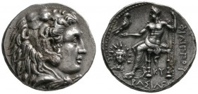 Makedonia. Alexander III. der Große 336-323 v. Chr. Tetradrachme ca. 323-317 v. Chr. -Babylon-. Ähnlich wie vorher, jedoch geändertes Monogramm sowie ...