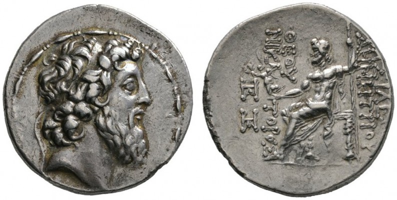 Syria. Demetrios II. Nikator, 2. Regierung 129-125 v. Chr. Tetradrachme -Tarsos-...