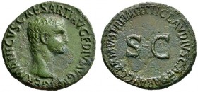 Kaiserzeit. Germanicus Caesar †19, Vater des Caligula. As (unter Claudius) 50/54 -Rom-. GERMANICVS CAESAR TI AVG F DIVI AVG N. Bloße Büste nach rechts...