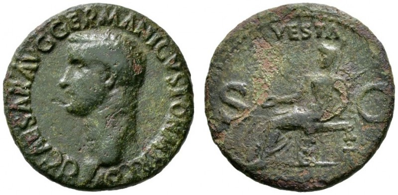 Kaiserzeit. Caligula 37-41. As 37/38 -Rom-. Ähnlich wie vorher. RIC 38. 10,15 g ...