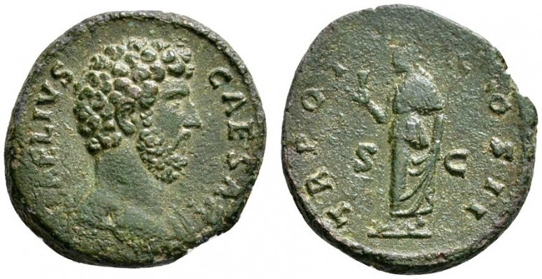 Kaiserzeit. Aelius Caesar 136-138. Dupondius oder As 137 -Rom-. L AELIVS CAESAR....