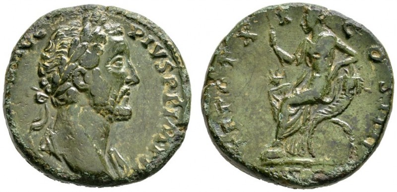 Kaiserzeit. Antoninus Pius 138-161. Sesterz 156/157 -Rom-. ANTONINVS AVG PIVS P ...