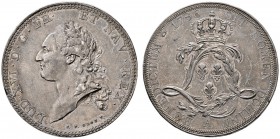 Frankreich-Königreich. Louis XVI. 1774-1793. Ecu de Calonne - PROBE (ESSAI) in Silber 1786 -Paris-. Stempel von J.P. Droz. Belorbeerte Büste nach link...