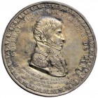Frankreich-Königreich. Napoleon I. 1804-1815. Einseitiges, versilbertes Bronzeklischee o.J. (1808) von Liénard (unsigniert), auf General Junot, Gouver...