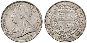 Großbritannien. Victoria 1837-1901. Halfcrown 1896. Spink 3938. vorzüglich