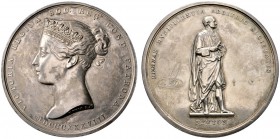 Großbritannien. Victoria 1837-1901. Silbermedaille 1838 von W. Wyon. Preismedaille (Queen's medal) der Königlichen Gesellschaft der Akademie der Wisse...