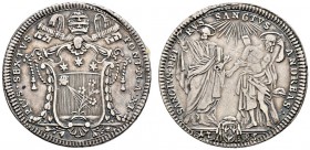 Italien-Kirchenstaat (Vatikan). Pius VI. 1775-1799. Testone 1785 (AN XI). Berman 2962, Munt. 29. feine Patina, gutes sehr schön