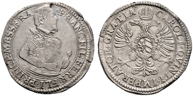 Italien-Messerano. Francesco Filiberto Ferrero Fieschi 1584-1629. Tallero o.J. H...