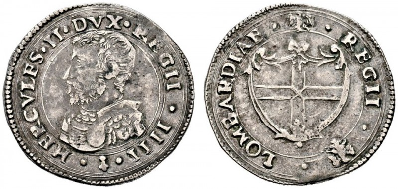 Italien-Reggio Emilia. Ercole II. d'Este 1534-1559. Bianco(ne) o.J. +.HERCVLES.I...