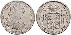 Mexiko. unter Spanien. 8 Reales 1808 -Mexiko-Stadt-. KM 109, CCT 665 minimale Schrötlingsfehler und Kratzer auf dem Avers, gutes vorzüglich