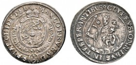 Bayern. Maximilian I. als Kurfürst 1623-1651. 1/9 Taler 1640 -München-. Gekrönter vierfeldiger, mit der Vliesordenskette umlegter Wappenschild mit dem...
