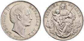 Bayern. Ludwig II. 1864-1886. Madonnentaler 1869. AKS 176, J. 107, Thun 105, Kahnt 131. vorzüglich-Stempelglanz