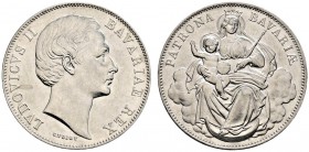 Bayern. Ludwig II. 1864-1886. Madonnentaler o.J. AKS 176, J. 105, Thun 104, Kahnt 131. vorzüglich