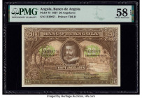 Angola Banco De Angola 20 Angolares 1.6.1927 Pick 73 PMG Choice About Unc 58 EPQ. An iconic design, examples are very rare in any grade and simply bea...