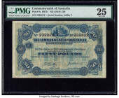 Australia Commonwealth of Australia 50 Pounds ND (1918) Pick 8c R67b PMG Very Fine 25. Highest denomination Australian banknotes are interesting and v...