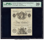 Austria Privilegirte Oesterreichische National Zettel Bank 10 Gulden 1.1.1841 Pick A71 PMG Very Fine 20. At the time of cataloging, this rare vertical...