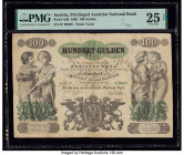 Austria Privileged Austrian National Bank 100 Gulden 15.1.1863 Pick A90 PMG Very Fine 25 Net. A truly wonderful rare high denomination 100 Gulden from...
