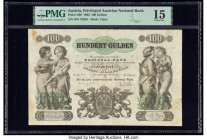 Austria Privileged Austrian National Bank 100 Gulden 1863 Pick A90 PMG Choice Fine 15. A fantastic mid-19th Century Austrian issue, this series was de...