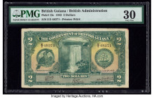 British Guiana Government of British Guiana 2 Dollars 1.1.1942 Pick 13c PMG Very Fine 30. Outstanding eye appeal is present on this second denominatio...