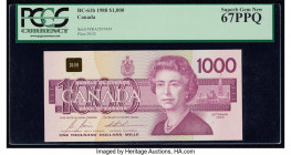 Canada Bank of Canada $1000 1988 BC-61b PCGS Superb Gem New 67PPQ. Canadian $1000 notes are as popular as ever, and such outstanding examples are not ...