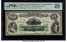 Canada St. Johns, NF- Commercial Bank of Newfoundland $10 3.1.1888 Ch.# 185-18-08 PMG Very Fine 25. A gorgeous and well preserved example from the 188...
