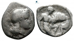 Lucania. Herakleia circa 420-330 BC. Diobol AR