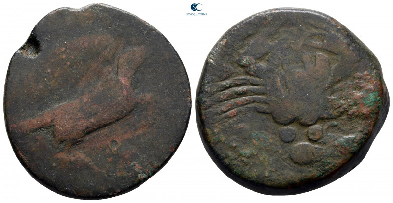 Sicily. Akragas circa 415-406 BC. 
Tetras Æ

28 mm, 21,12 g



fine