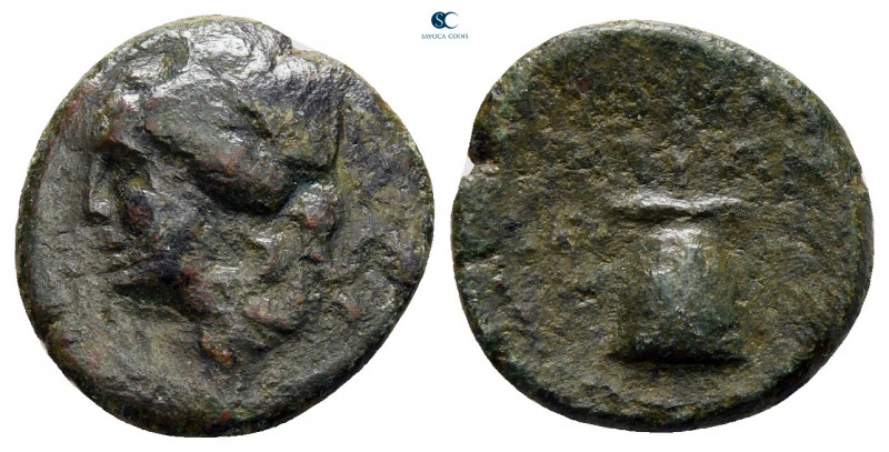 Sicily. Syracuse. Time of Roman Rule 212 BC. 
Bronze Æ

14 mm, 2,14 g



...