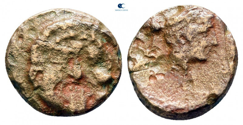 Macedon. Neapolis circa 375-350 BC. 
Bronze Æ

16 mm, 1,21 g



fine