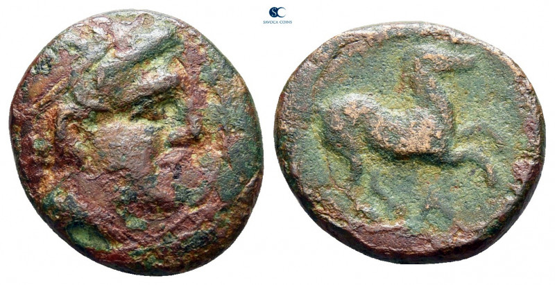 Kings of Macedon. Uncertain mint. Alexander I 495-450 BC. 
Bronze Æ

15 mm, 2...