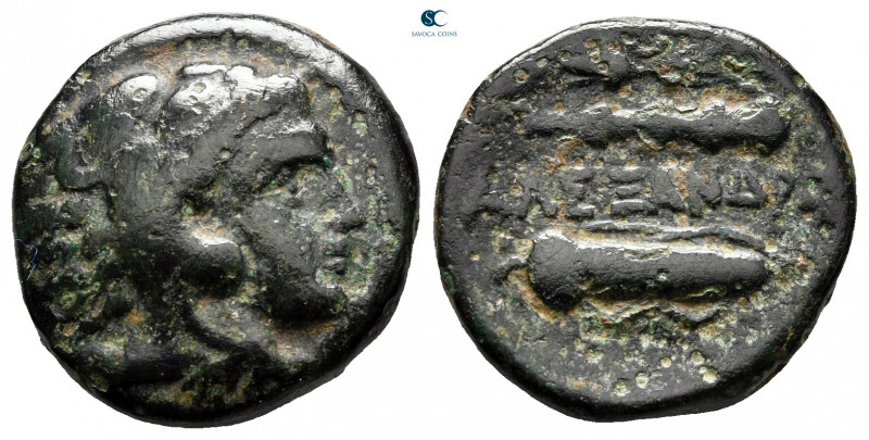 Kings of Macedon. Uncertain mint. Alexander III "the Great" 336-323 BC. 
Bronze...