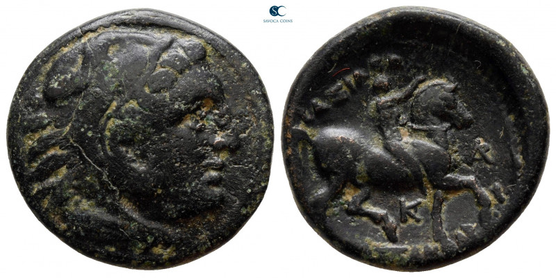 Kings of Macedon. Uncertain mint. Kassander 306-297 BC. 
Bronze Æ

21 mm, 5,9...