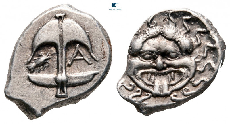 Thrace. Apollonia Pontica circa 450-390 BC. 
Drachm AR

16 mm, 3,38 g



...