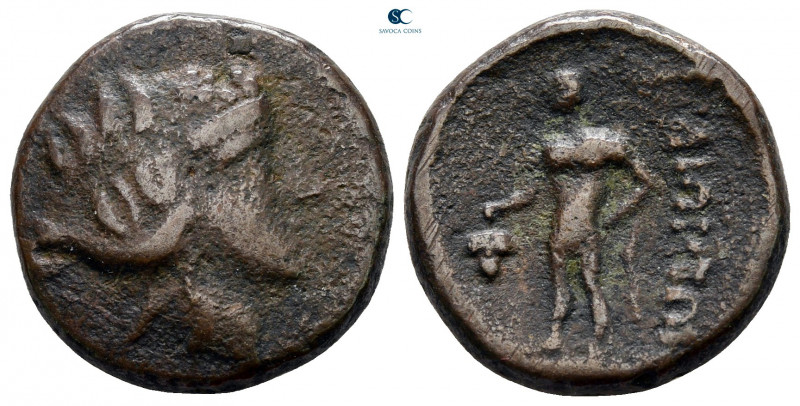 Thrace. Maroneia circa 100-0 BC. 
Bronze Æ

19 mm, 6,81 g



very fine