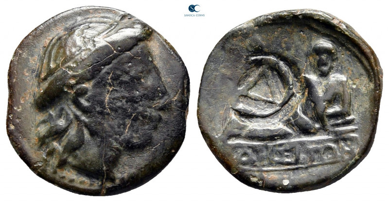 Thrace. Odessos circa 230-100 BC. 
Bronze Æ

15 mm, 4,75 g



very fine