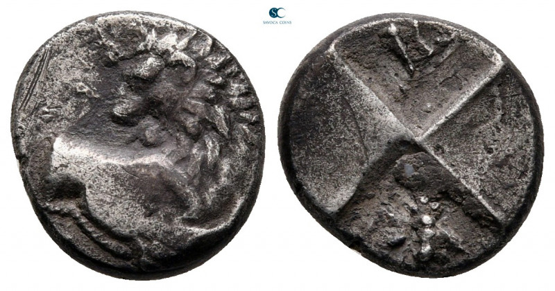 The Thracian Chersonese. Chersonesos circa 386-338 BC. 
Hemidrachm AR

12 mm,...